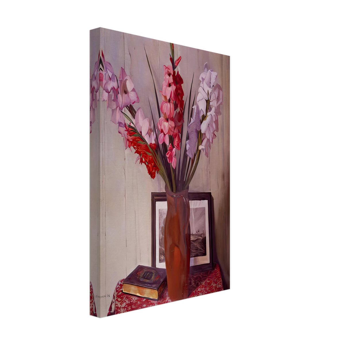 Still Life with Gladioli by Felix Vallotton, canvas, view 2