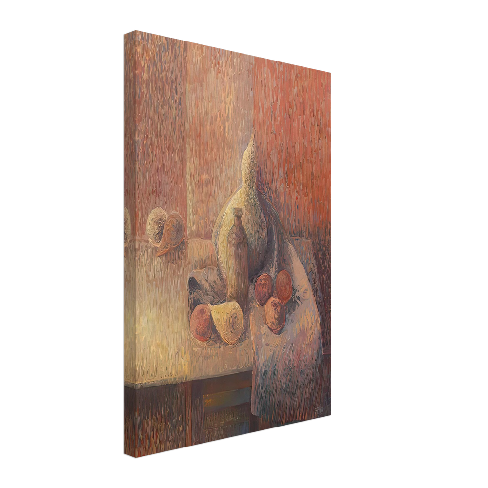 Still Life with Gourd by Stefan Popescu, canvas