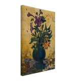 Still Life with Hibiscus and Fuchsias by Pieter Wenning, canvas