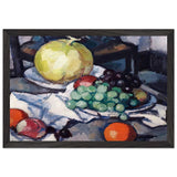 Still Life with Melon and Grapes by Samuel Peploe, framed poster, view 2