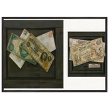 Still Life with Pair of Fives; Still Life with Winchester Ten by Charles Alfred Meurer, framed poster, view 3