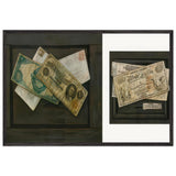 Still Life with Pair of Fives; Still Life with Winchester Ten by Charles Alfred Meurer, framed poster