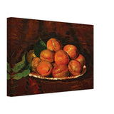 Still Life with Peaches by Octav Bancila, canvas, view 2