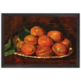 Still Life with Peaches by Octav Bancila, framed poster, view 2