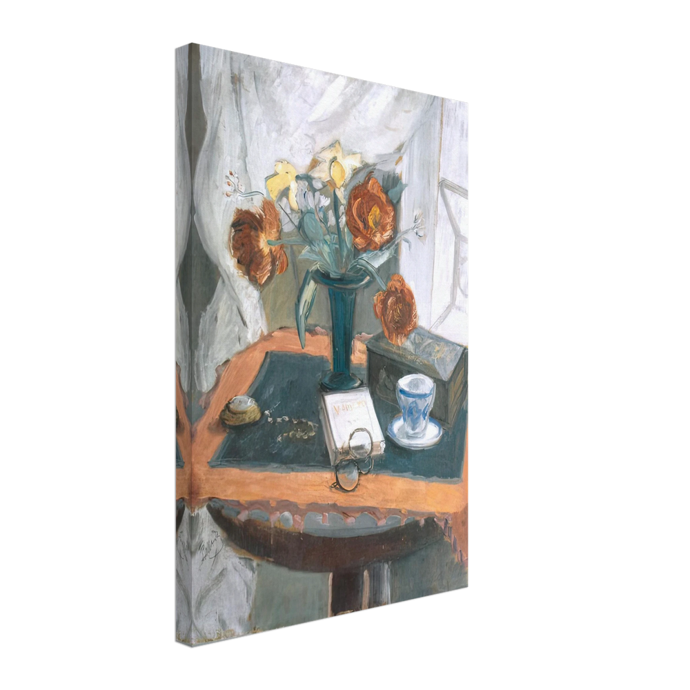Still Life With Peonies and Clock by Theodor Pallady, canvas