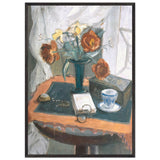 Still Life With Peonies and Clock by Theodor Pallady, framed poster, view 3