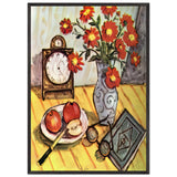Still Life with Red Flowers by Theodor Pallady, framed poster, view 3