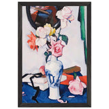 Still Life with Roses and Mirror by Samuel Peploe, framed poster, view 2