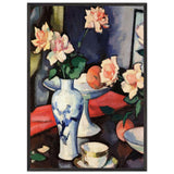 Still Life with Roses in a Chinese Vase by Samuel Peploe, framed poster, view 3