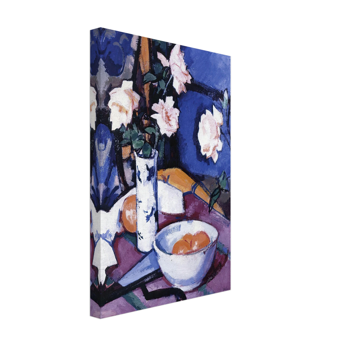 Still Life with Roses by Samuel Peploe, canvas, view 2