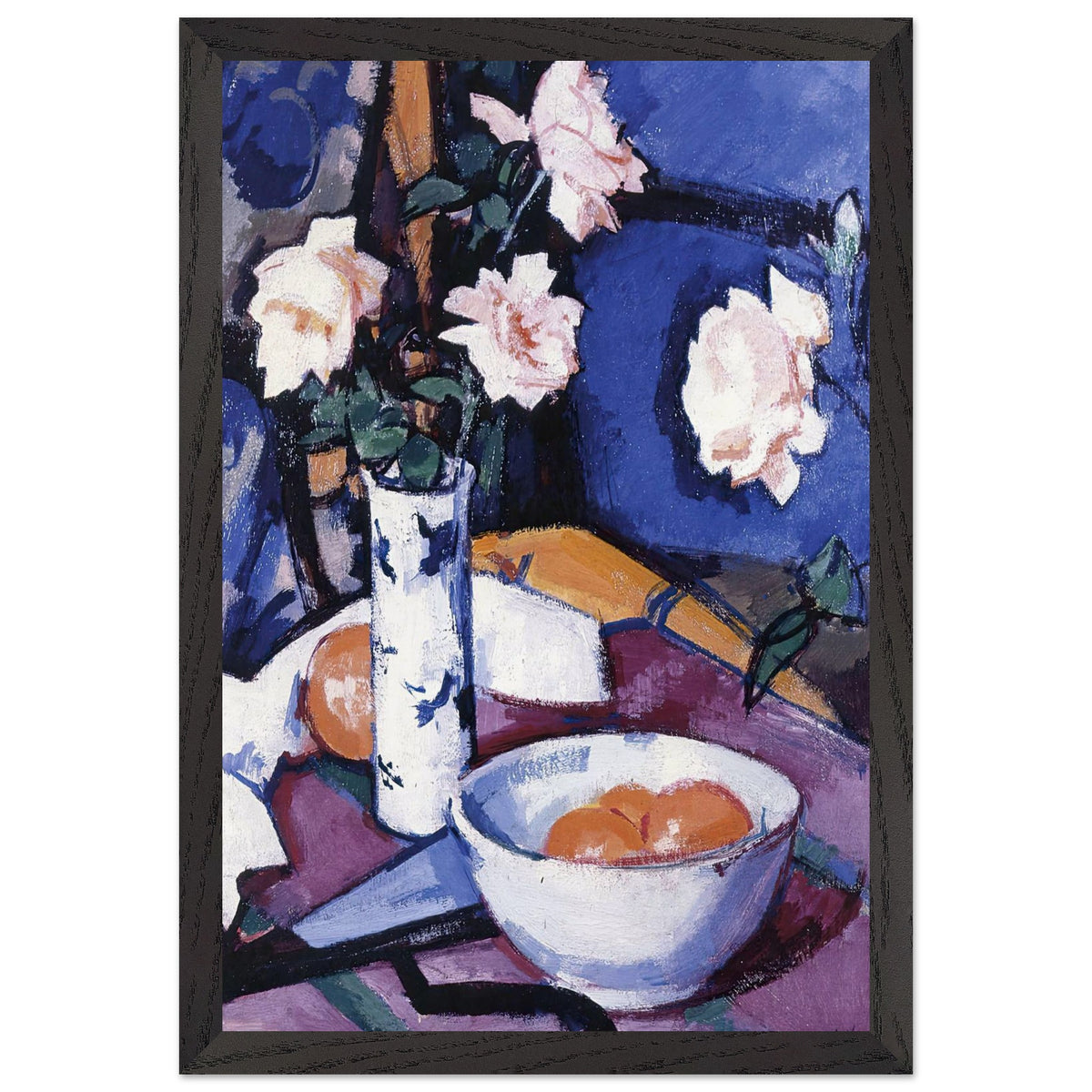 Still Life with Roses by Samuel Peploe, framed poster, view 2