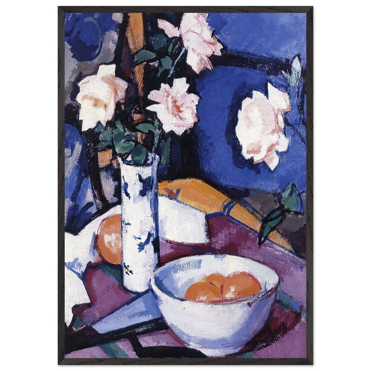 Still Life with Roses by Samuel Peploe, framed poster, view 3
