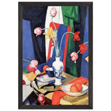 Still Life with Tulips by Samuel Peploe, framed poster, view 2