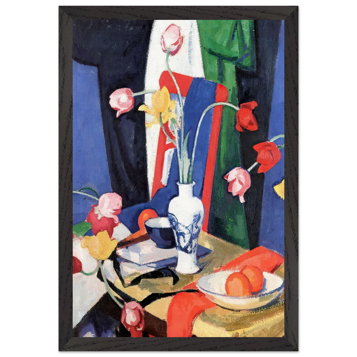 Still Life with Tulips by Samuel Peploe, framed poster, view 2