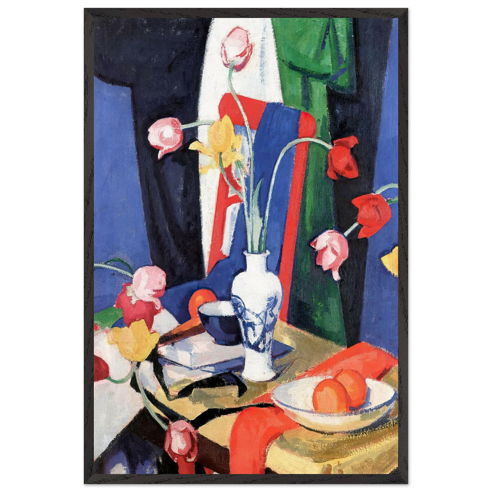 Still Life with Tulips by Samuel Peploe, framed poster