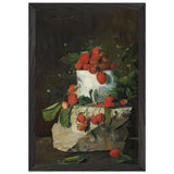 Strawberries by Octav Bancila, framed poster, view 2