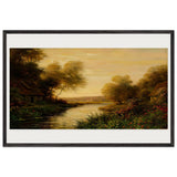 Stream in Fading Light by Louis Aston Knight, framed poster