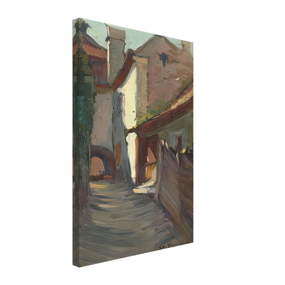 Street from Bretania by Stefan Popescu, canvas