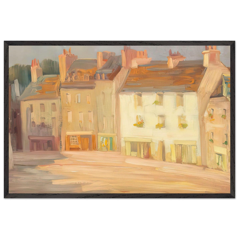Street from Bretania by Stefan Popescu, framed poster