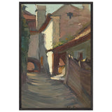 Street from Bretania by Stefan Popescu, framed poster