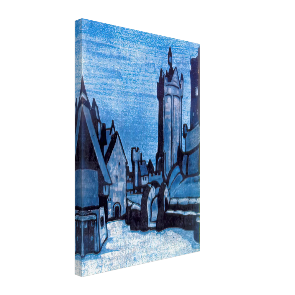 Street in Front of Castle by Nicholas Roerich, canvas