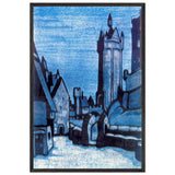 Street in Front of Castle by Nicholas Roerich, framed poster