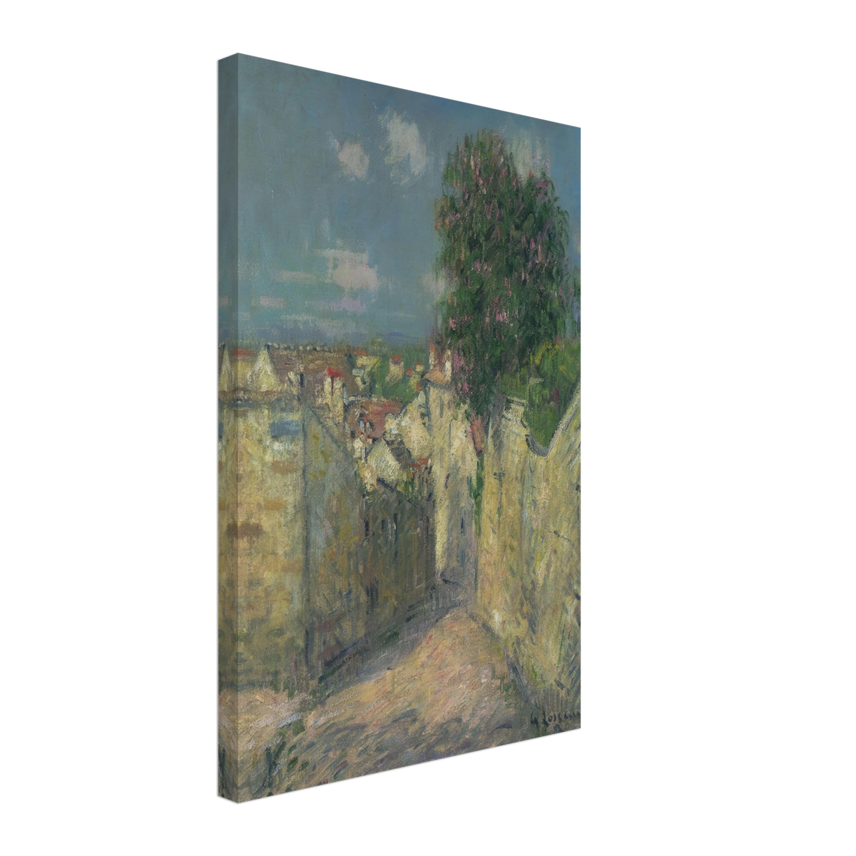 Street in Pontoise by Gustave Loiseau, canvas