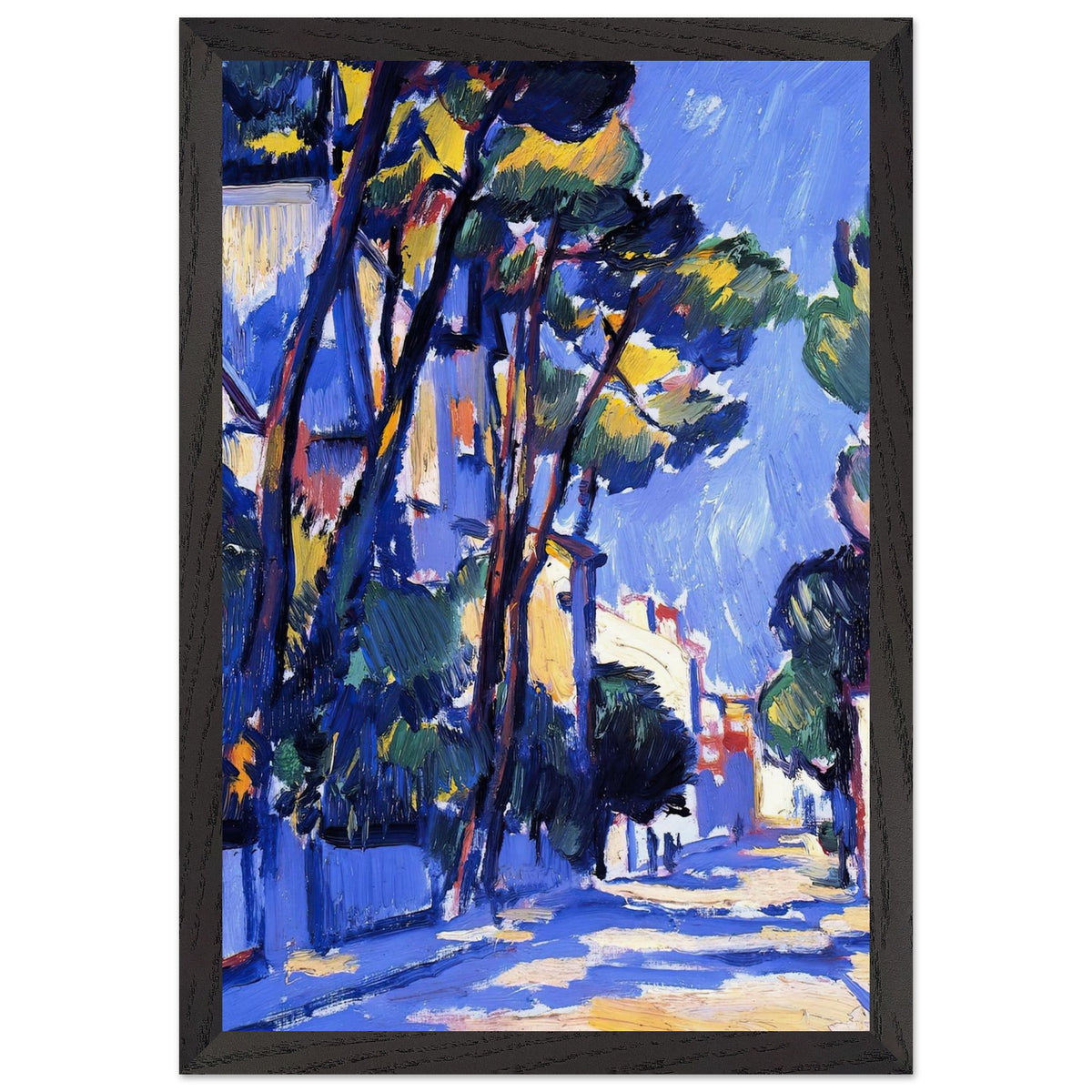 Street Scene, France by Samuel Peploe, framed poster, view 2