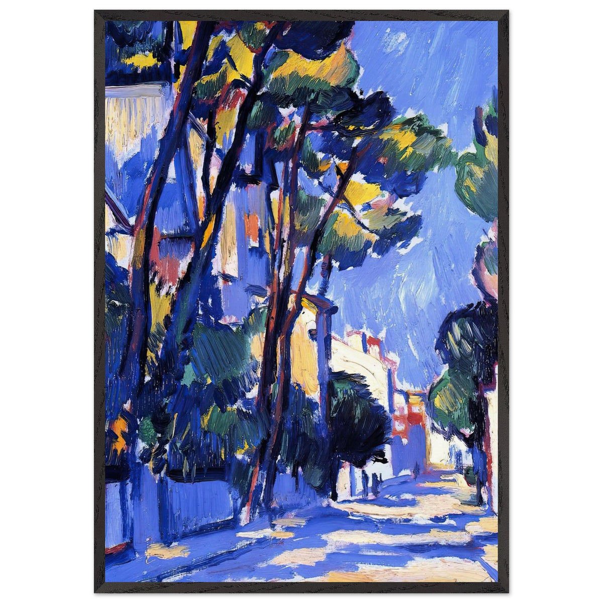 Street Scene, France by Samuel Peploe, framed poster, view 3
