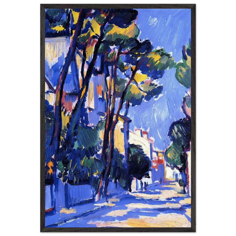 Street Scene, France by Samuel Peploe, framed poster