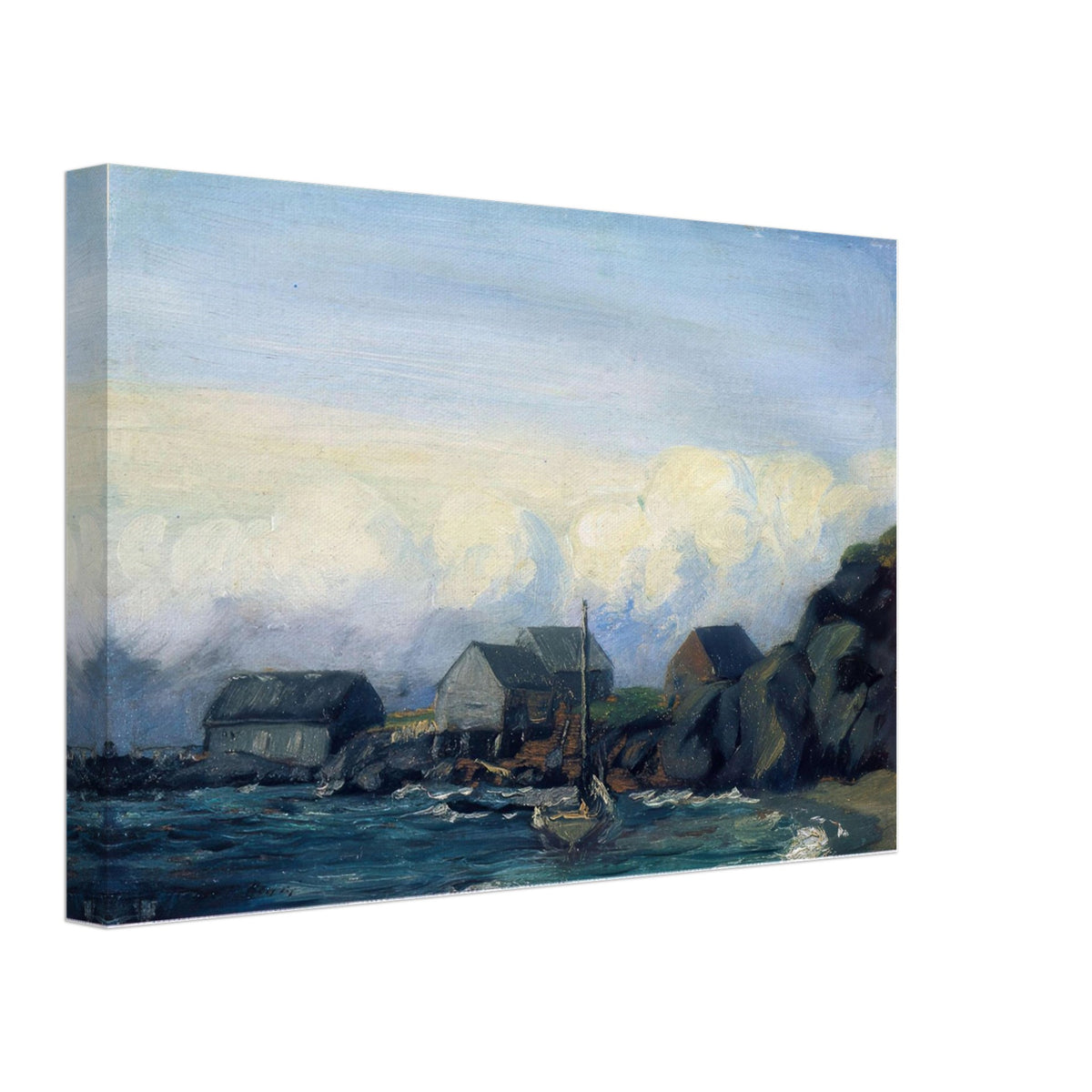 Study for Storm Tide by Robert Henri, canvas, view 2