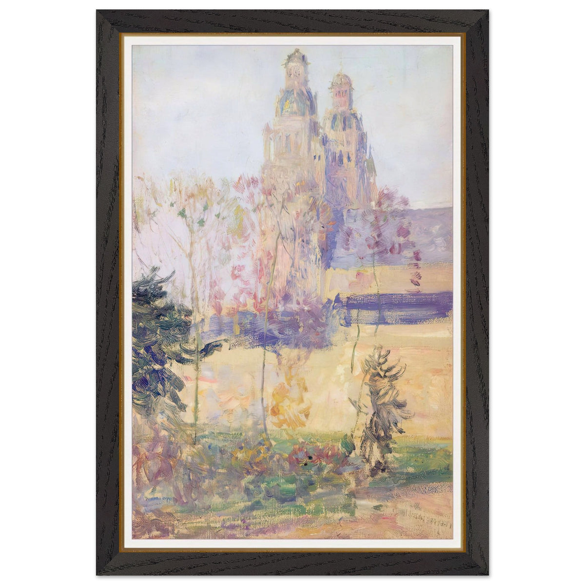 Study for The Cathedral Tours by Guy Rose, framed poster, view 2