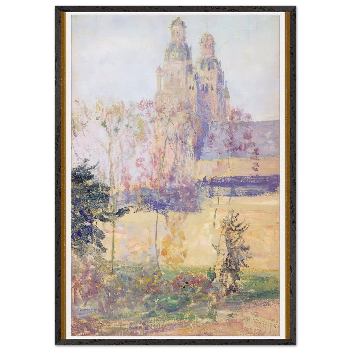 Study for The Cathedral Tours by Guy Rose, framed poster, view 3