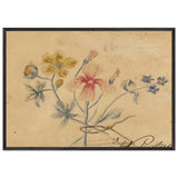 Study of Flowers by Nicholas Roerich, framed poster, view 3