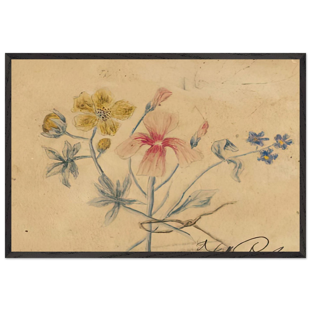 Study of Flowers by Nicholas Roerich, framed poster