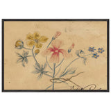 Study of Flowers by Nicholas Roerich, framed poster