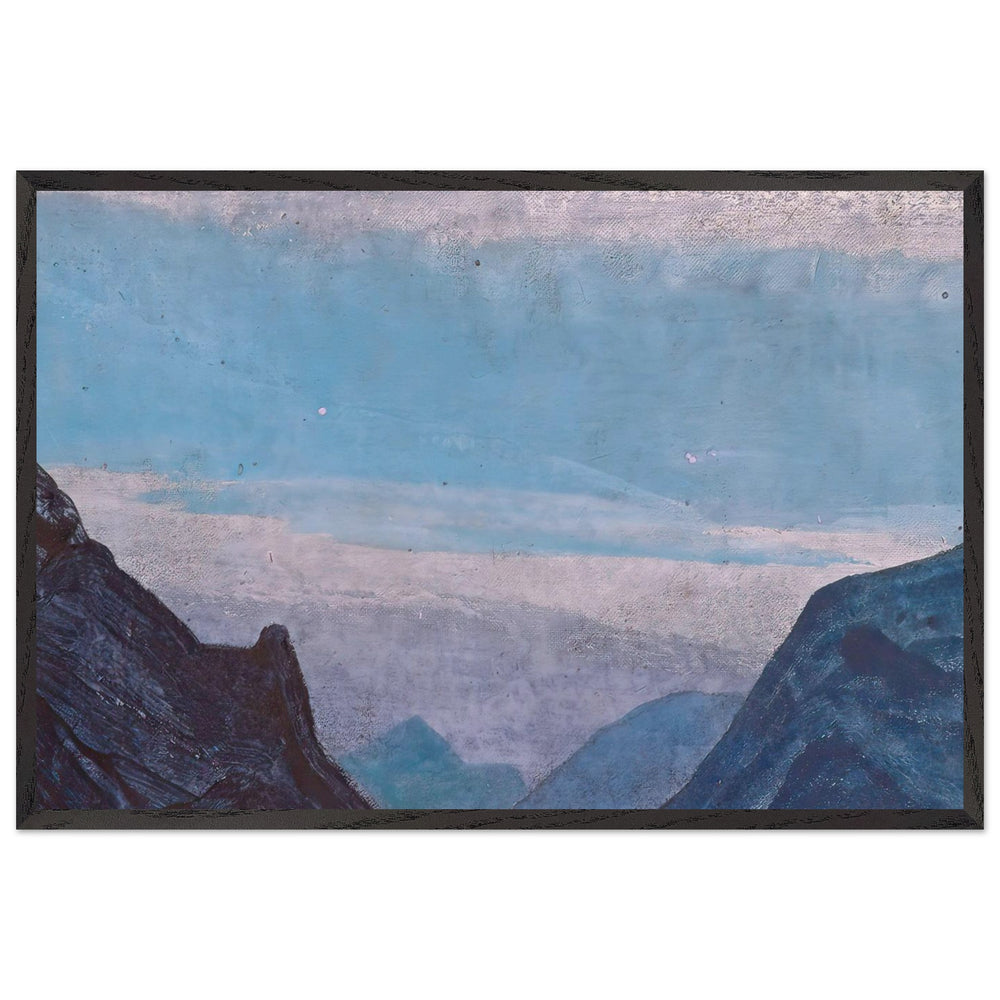 Study of Mountains by Nicholas Roerich, framed poster