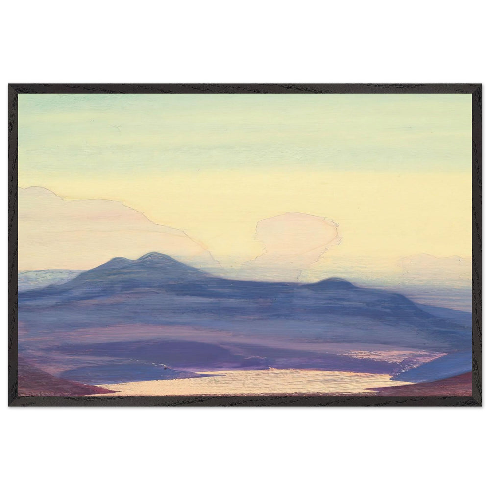 Study of Mountains by Nicholas Roerich, framed poster