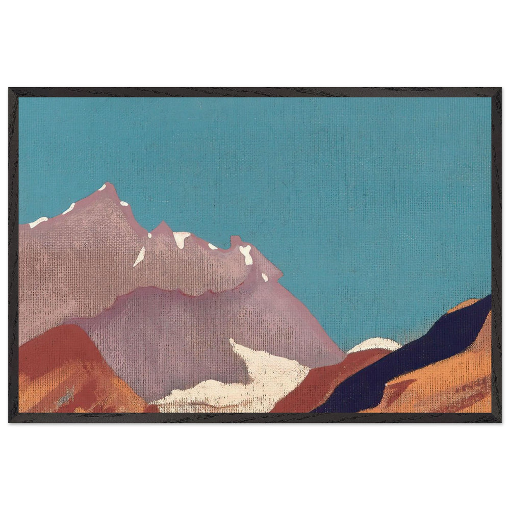 Study of Mountains by Nicholas Roerich, framed poster