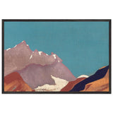Study of Mountains by Nicholas Roerich, framed poster