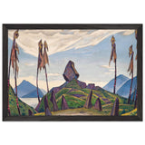 Study of Scene Decoration for The Rite of Spring by Nicholas Roerich, framed poster, view 2