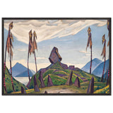 Study of Scene Decoration for The Rite of Spring by Nicholas Roerich, framed poster, view 3