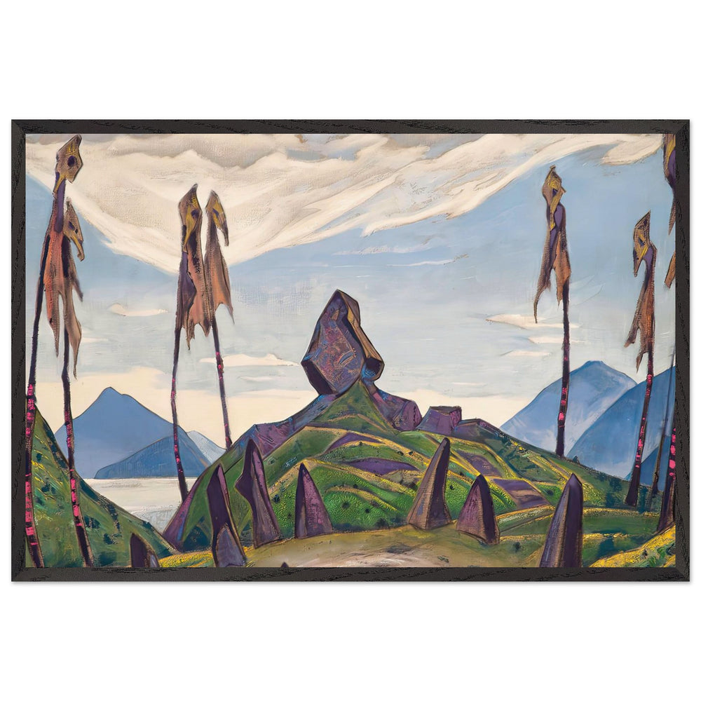 Study of Scene Decoration for The Rite of Spring by Nicholas Roerich, framed poster