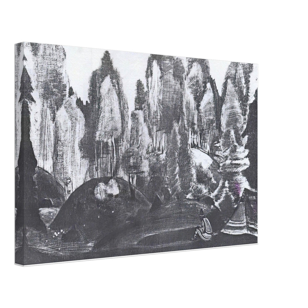 Study of Scene Design for Snow Maiden by Nicholas Roerich, canvas