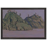 Study of Two Islands in Lake Ladoga by Nicholas Roerich, framed poster, view 2