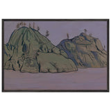 Study of Two Islands in Lake Ladoga by Nicholas Roerich, framed poster