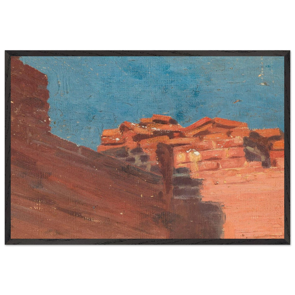 Study of Walls by Nicholas Roerich, framed poster