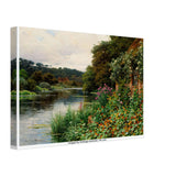Summer Garden along the Banks of a River by Louis Aston Knight, canvas, view 2