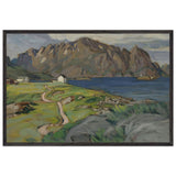 Summer, Store Molla. Study from Lofoten by Anna Katarina Boberg, framed poster