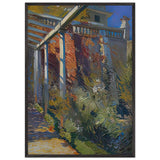 Sunken Garden Beneath Wall Villa Francesca Setauket Long Island by William de Leftwich Dodge, framed poster, view 3